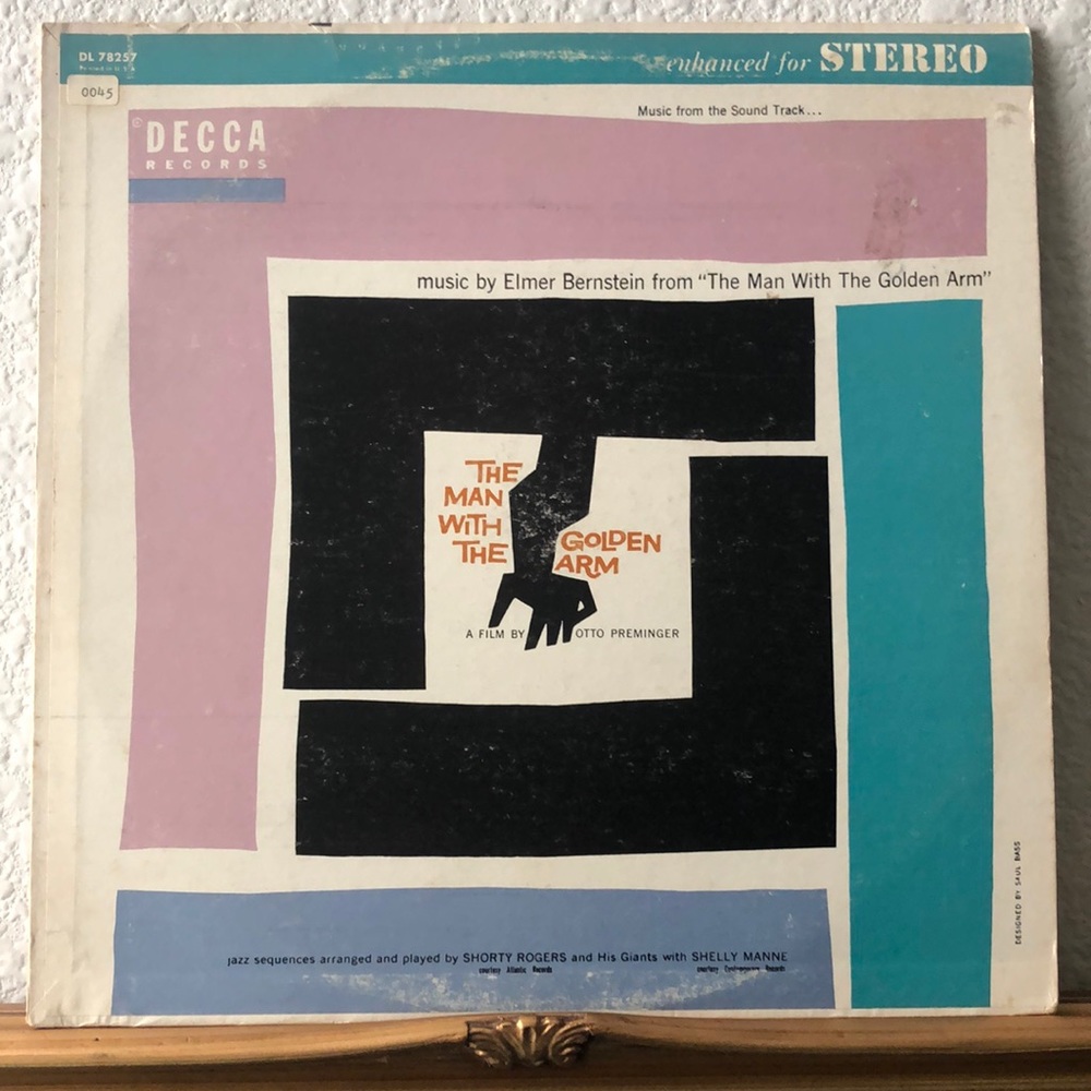 Elmer Bernstein The Man With The Golden Arm Vinyl Lp